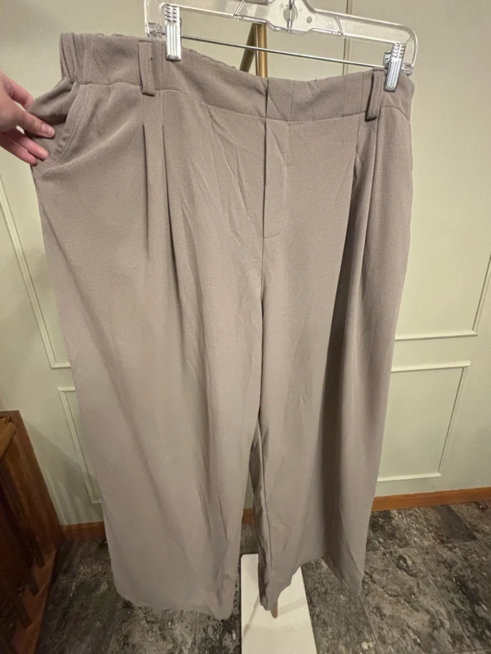 Halara Viral Work Pant Plus Size - High Waisted Pocket Wide Leg Stretch NWT 2X - Picture 4 of 5